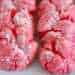 Valentines day crinkle cookies