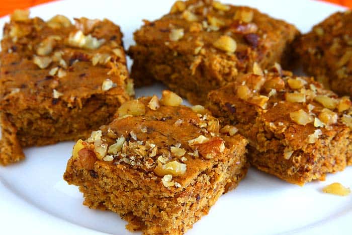 vegan banana bars with walnuts vegan banana bars with walnuts