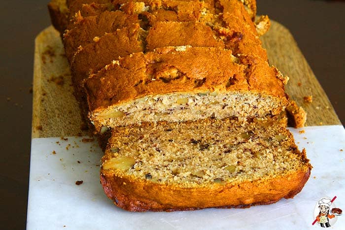 Vegan Banana Bread (Sliced)