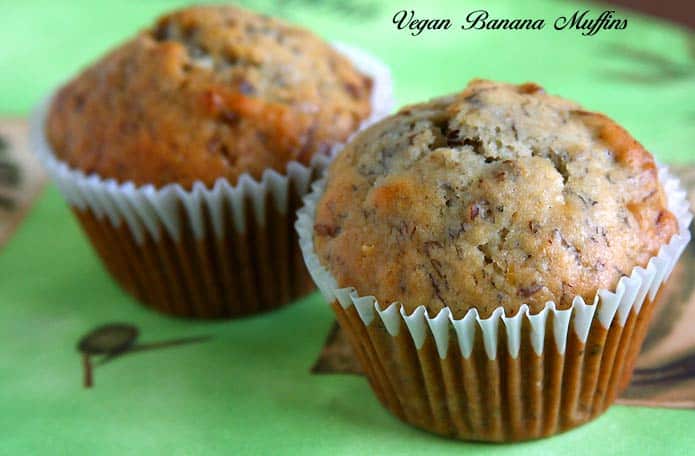 Vegan Banana Walnut Muffins Vegan Banana Walnut Muffins
