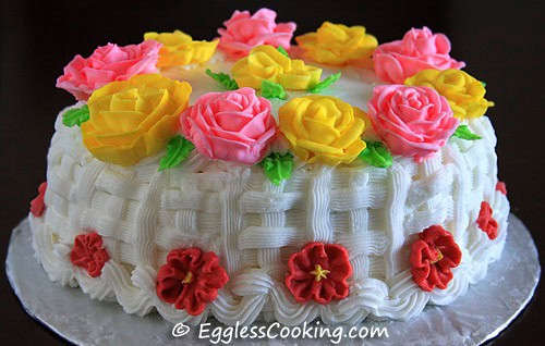 Vegan Barley Flour Chocolate Cake & Royal Icing Decorations