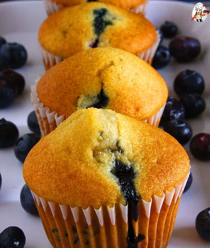 Fluffy Vegan Blueberry Muffins Recipe (Updated 2023) | Eggless Cooking