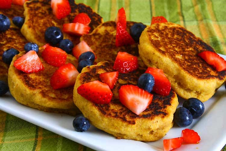 Vegan Cornmeal Pancakes (Johnnycakes)