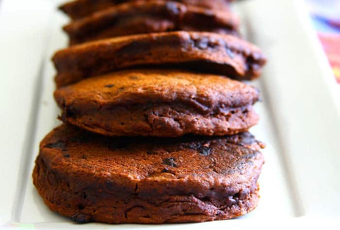 Double chocolate banana pancakes Double chocolate banana pancakes