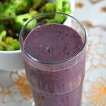 vegan mango blueberry smoothie