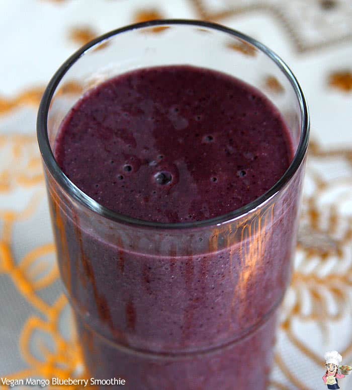 Vegan Mango Blueberry Smoothie Vegan Mango Blueberry Smoothie