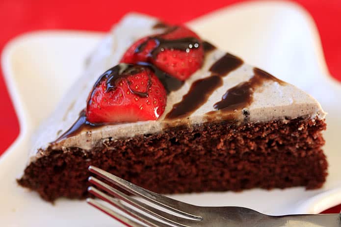 Vegan Chocolate Cake For Valentine's Day