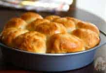 white pull apart bread