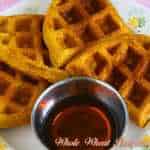 Whole wheat pumpkin waffles