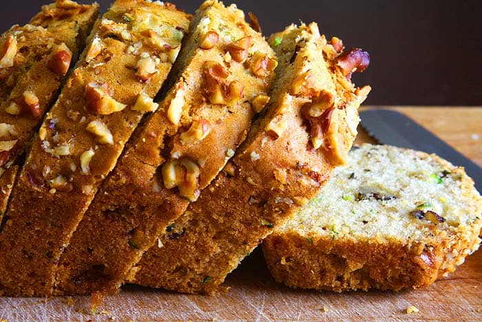 zucchini walnut bread (sliced) zucchini walnut bread (sliced)