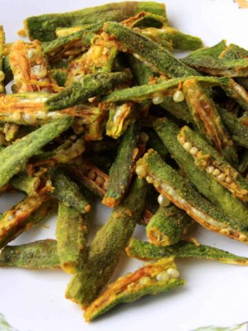 Fat-free Okra Chips/Fries