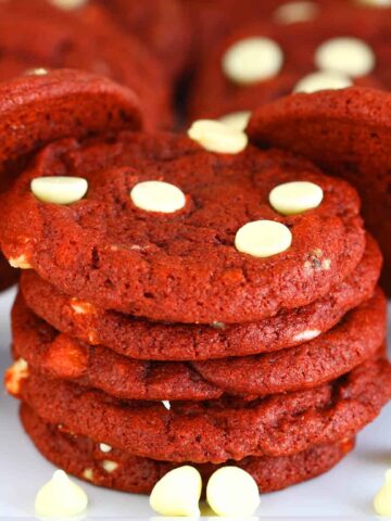 Red Velvet Chocolate Chip Cookies