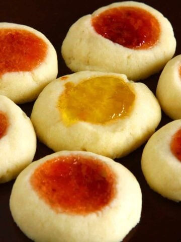 Eggless Thumbprint Cookies