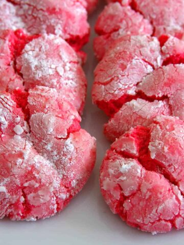 Valentine's Day Crinkle Cookies