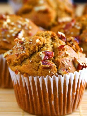 Vegan Banana Pecan Muffins
