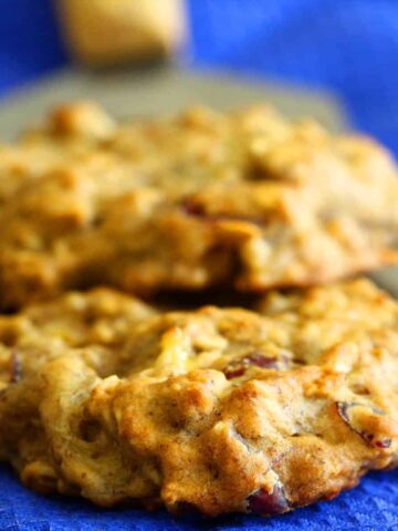 Vegan Cranberry Banana Cookies