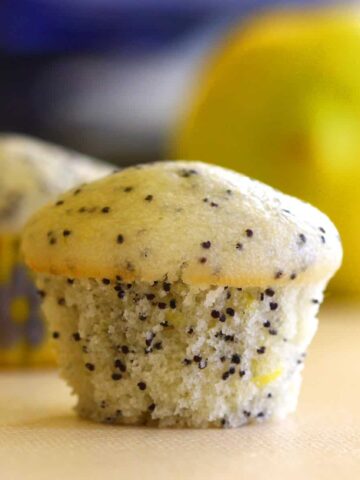 Vegan Lemon Poppy Seed Muffins