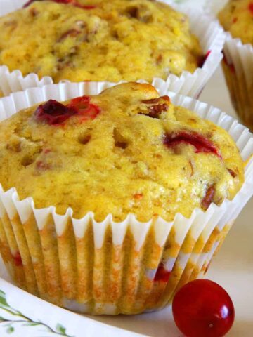 Vegan Orange Cranberry Muffins